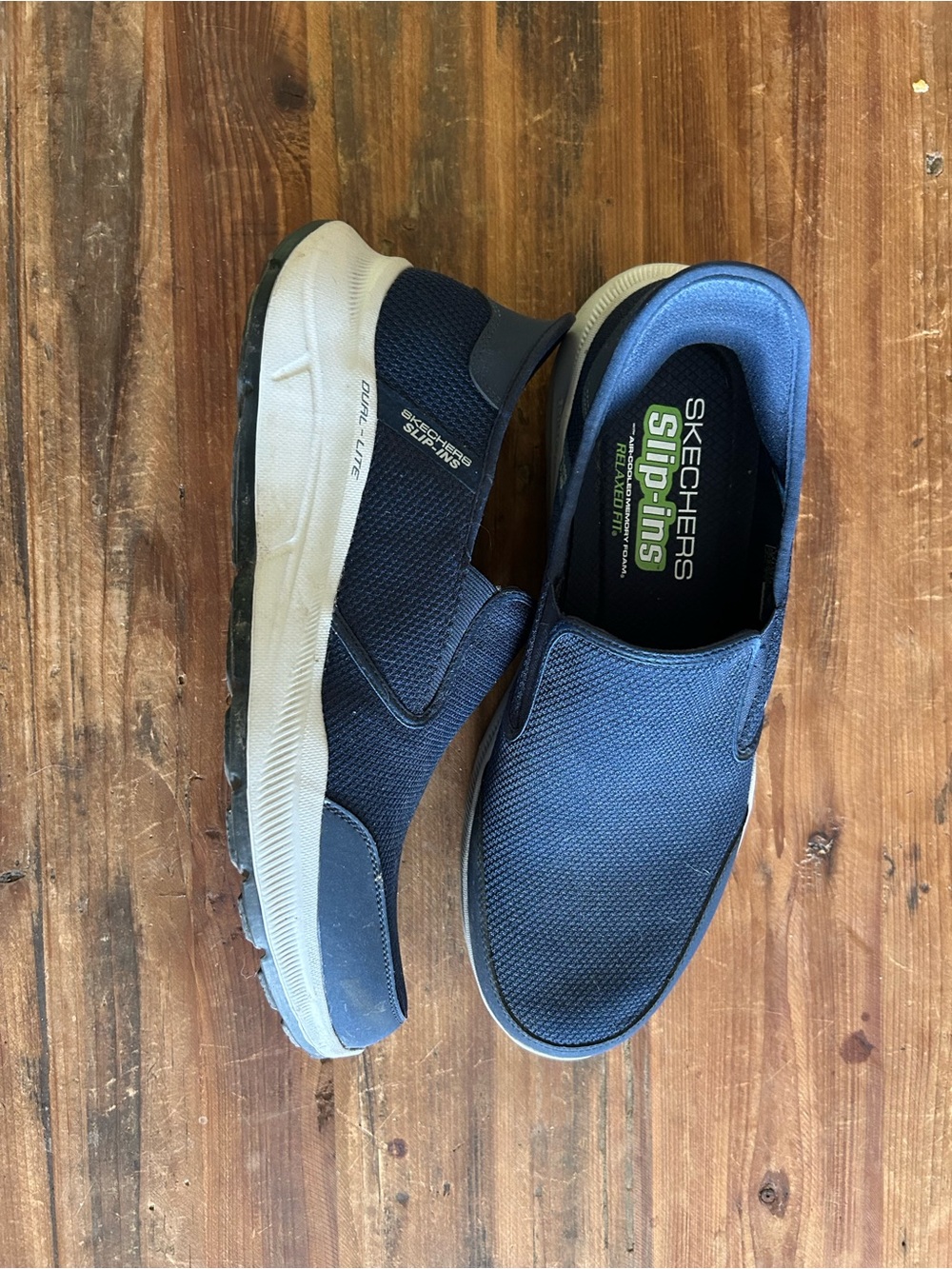Skechers Men’s Slip-On Casual Shoes - Blue - Picture 3 of 6